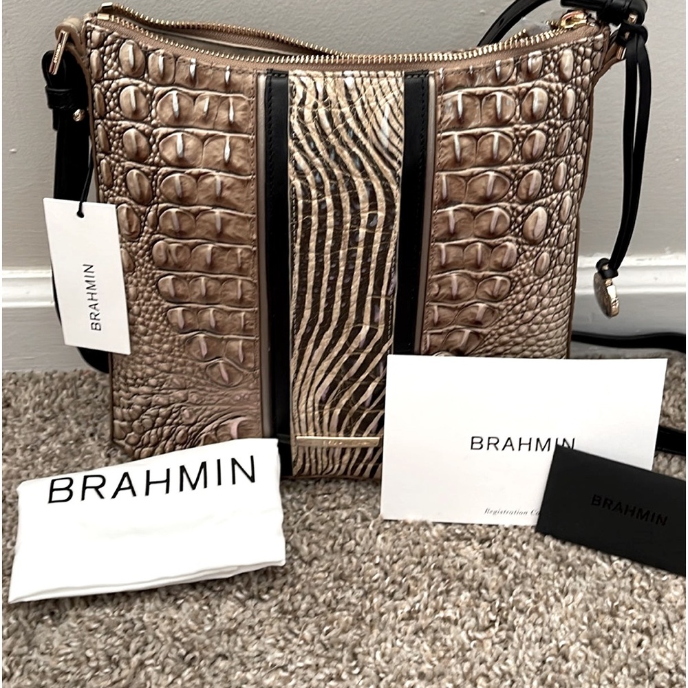 BRAHMIN KATIE CROSSBODY BISCUIT NAKOMA